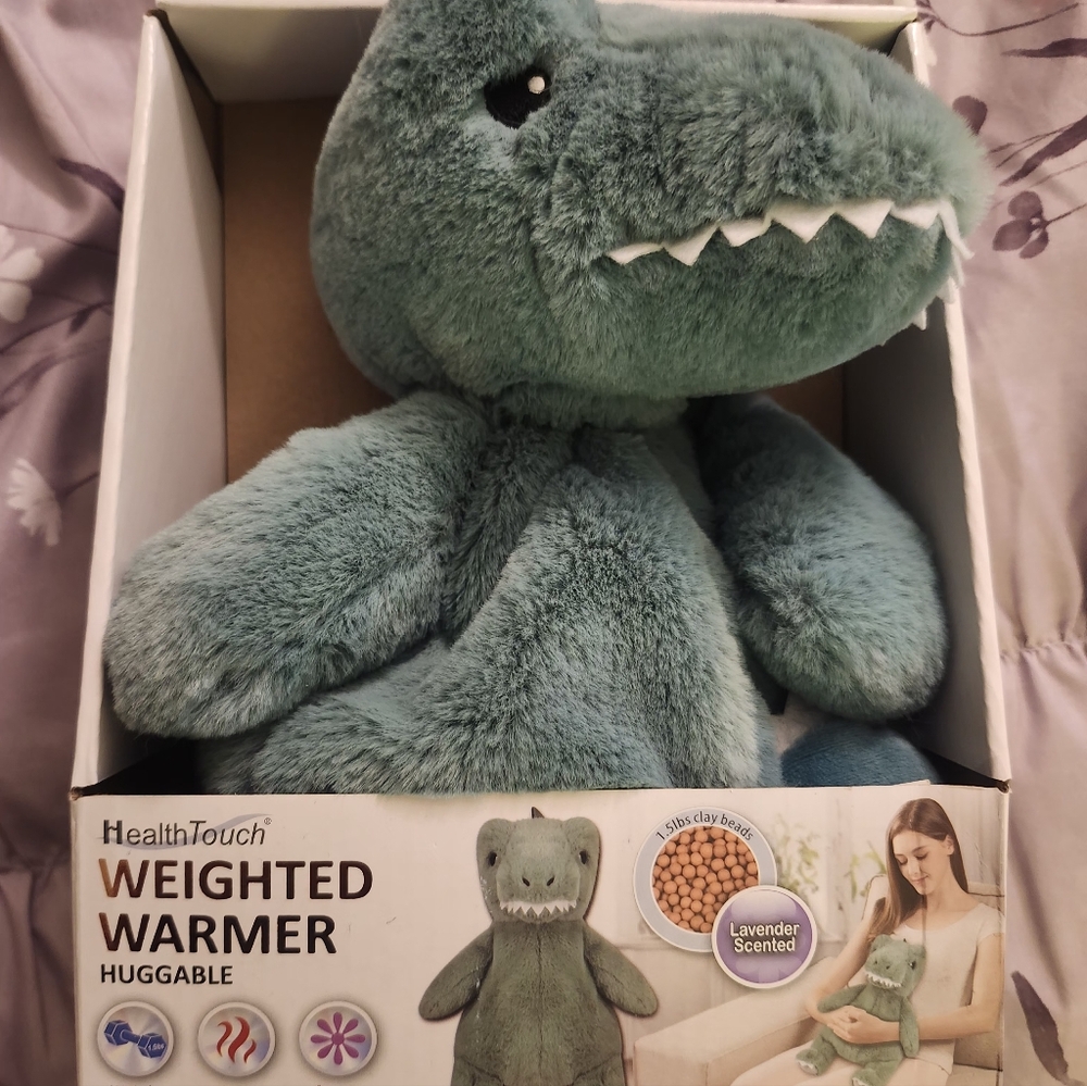 HealthTouch Weighted Warmer Dinosaur Plush